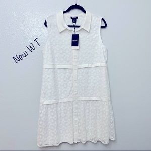 DKNY dress new with tag’s, ivory , size 14